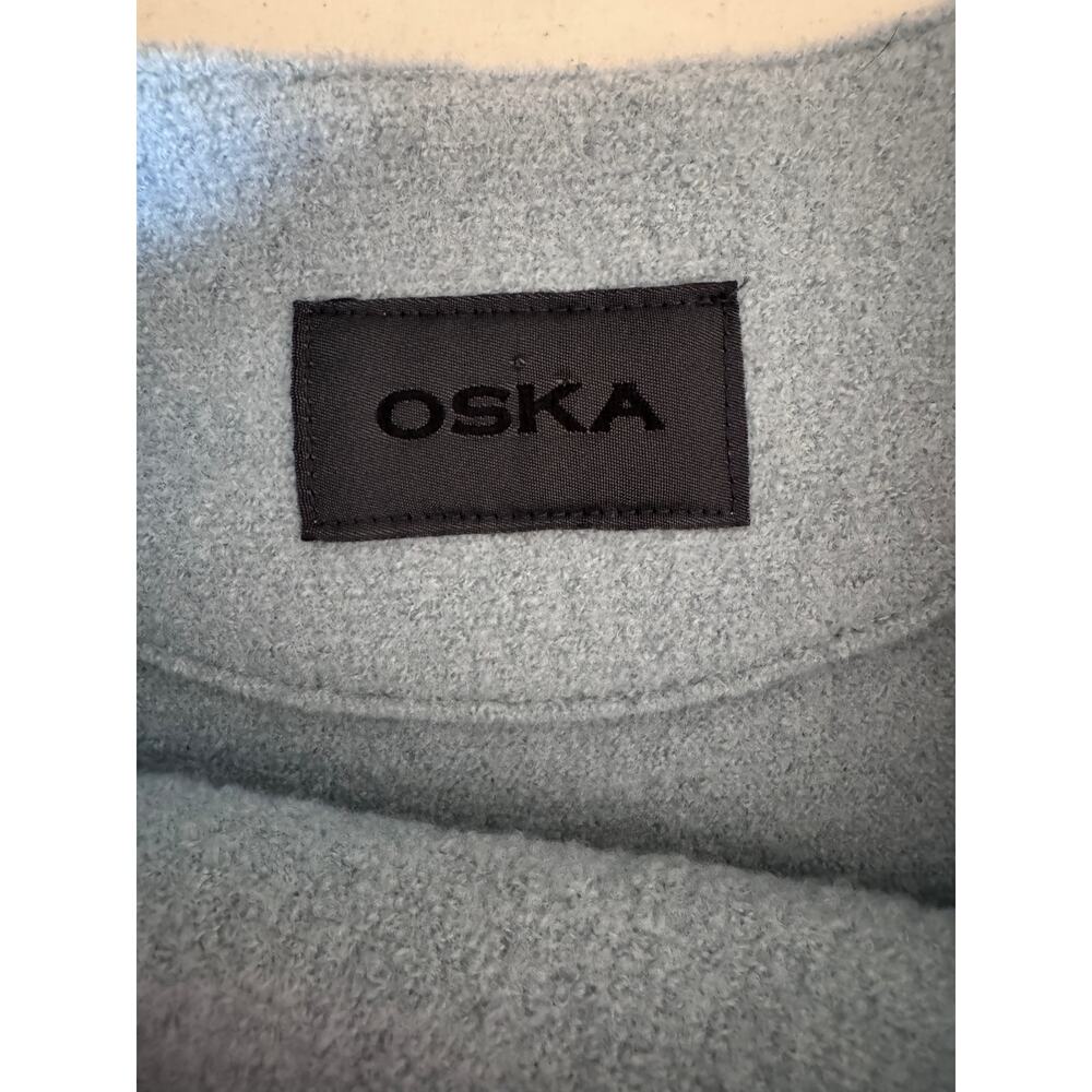 OSKA Women’s Gray 100% Pure Virgin Wool Pullover Sweater - Picture 3 of 13